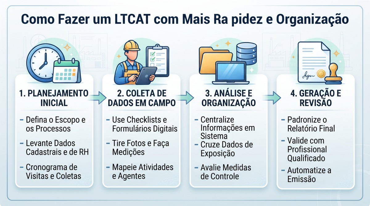 Como Fazer um LTCAT com Mais Rapidez e Organização
