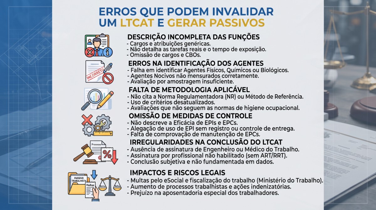 Erros que Podem Invalidar um LTCAT e Gerar Passivos