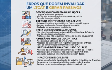 Erros que Podem Invalidar um LTCAT e Gerar Passivos